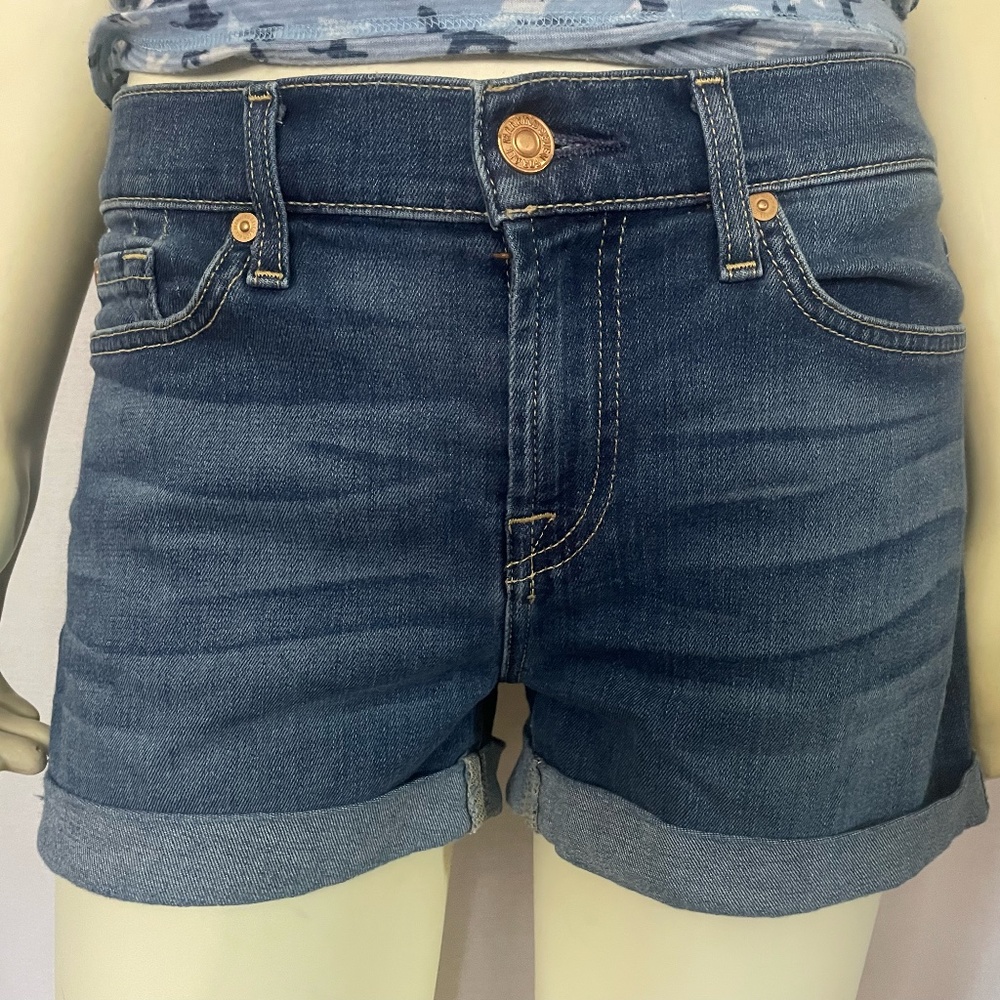 7 For All Mankind denim shorts, blue size 26